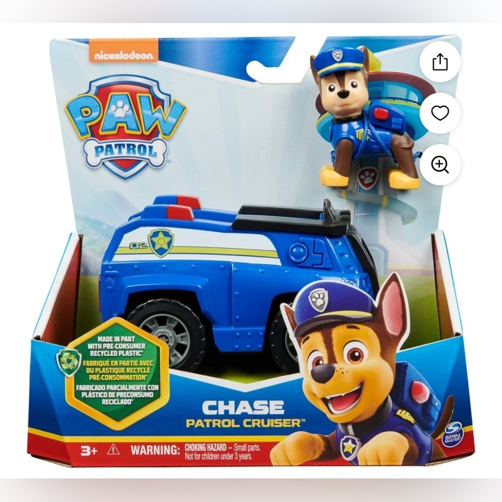 NEW PAW Patrol, Chase’s Patrol Cruiser with Figure